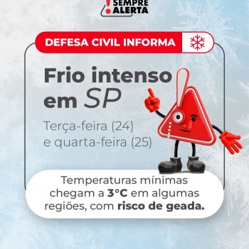 Alerta de frio intenso